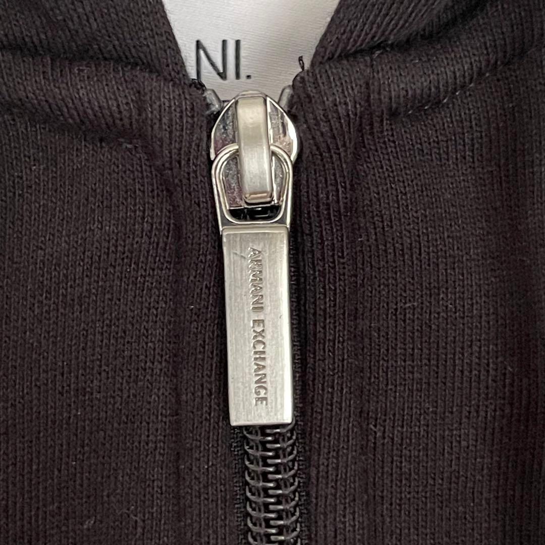 【美品】アルマーニエクスチェンジ　スタッズICON　ジップアップスウェットパーカ