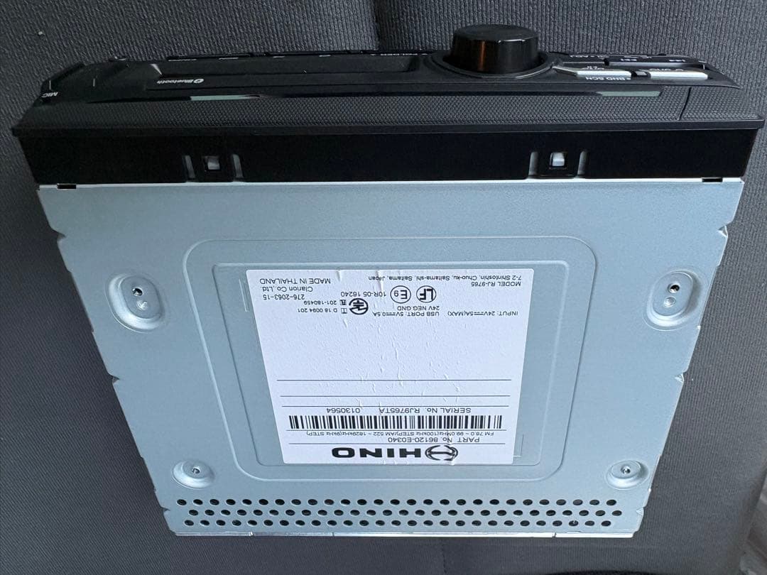 新車外し★Bluetooth/USB/FM/AMチューナー★24V専用★日野