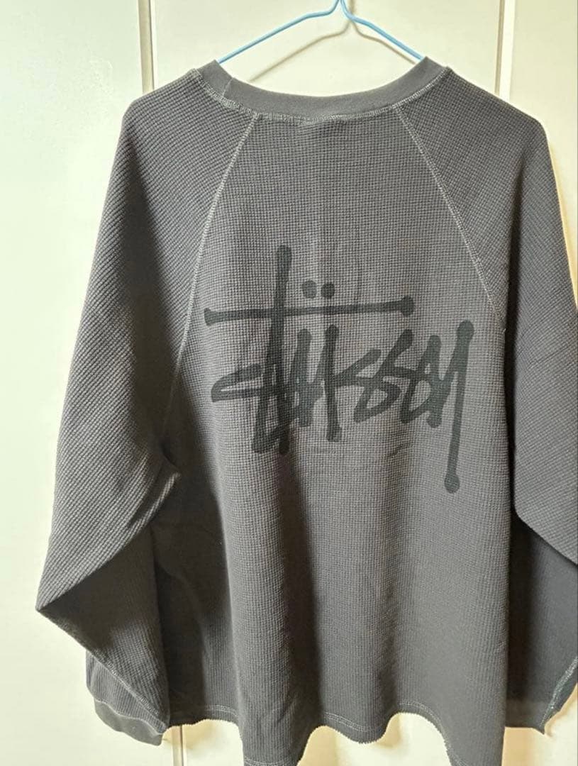 STUSSY BASIC THERMAL black ステューシー サーマル 黒