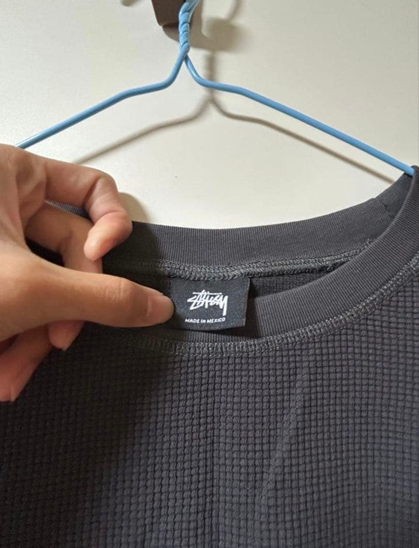 STUSSY BASIC THERMAL black ステューシー サーマル 黒