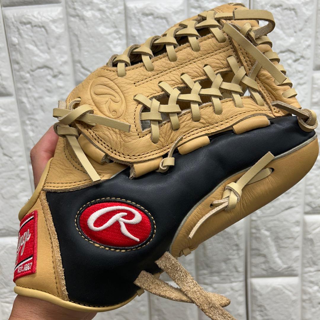 【美品】野球 グローブ 軟式 一般 内野手 外野手 Rawlings