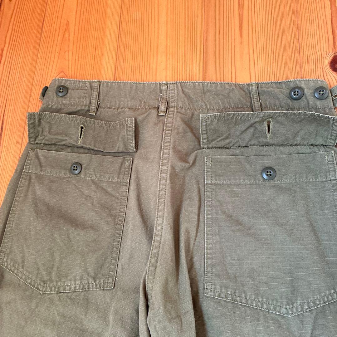 S*S様 orSlow オアスロウ リップストップ ベイカーパンツ ファティーグ