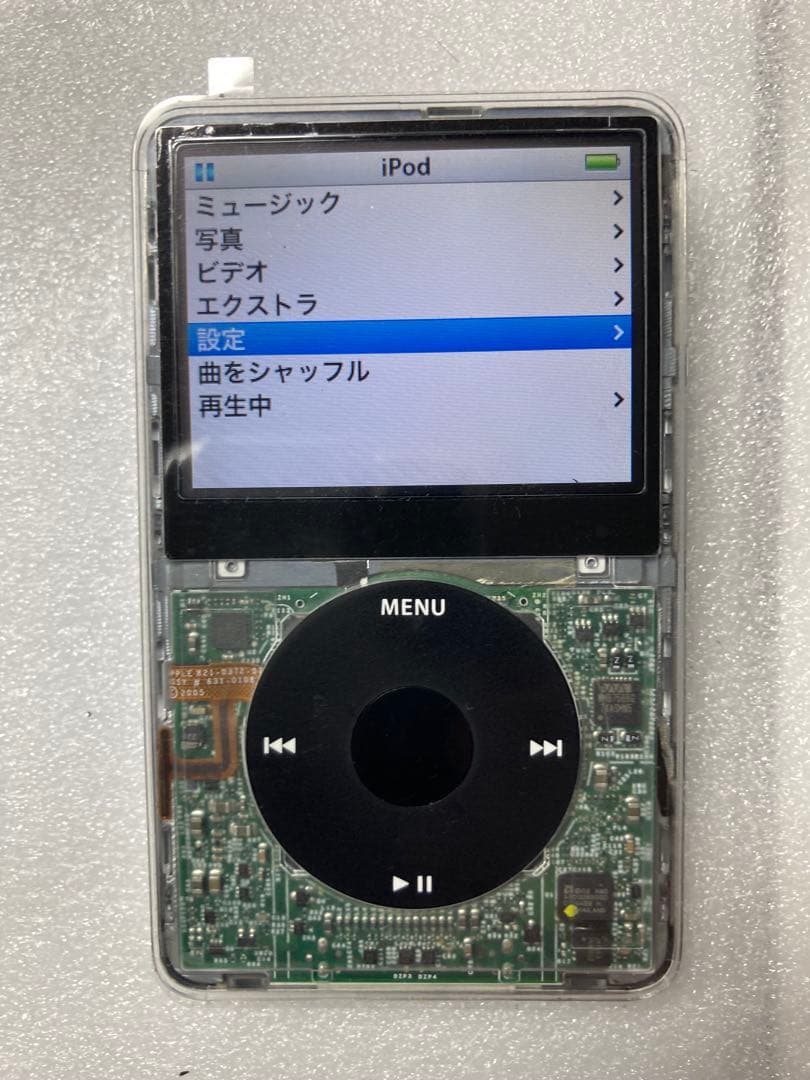 iPod classic 5.5世代　80GB 動作OK スケルトンマスク交換済
