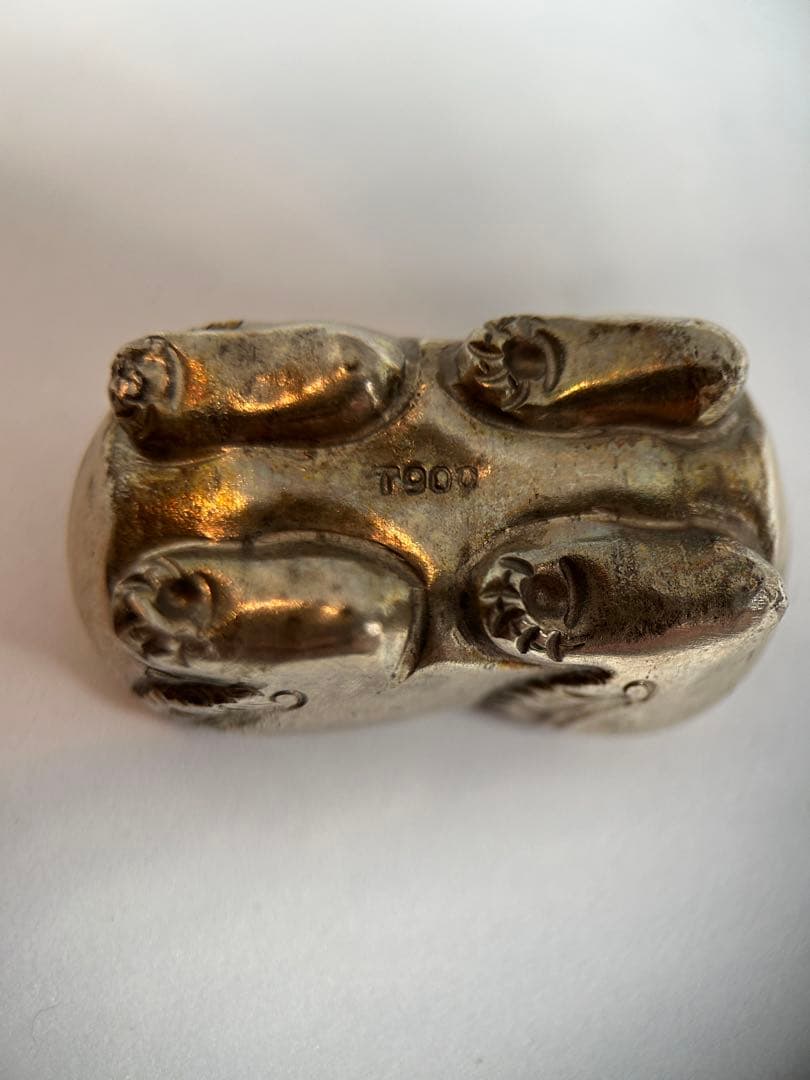 銀製　かぼちゃ119グラム＆うさぎ 12グラム セット　T900 シルバー