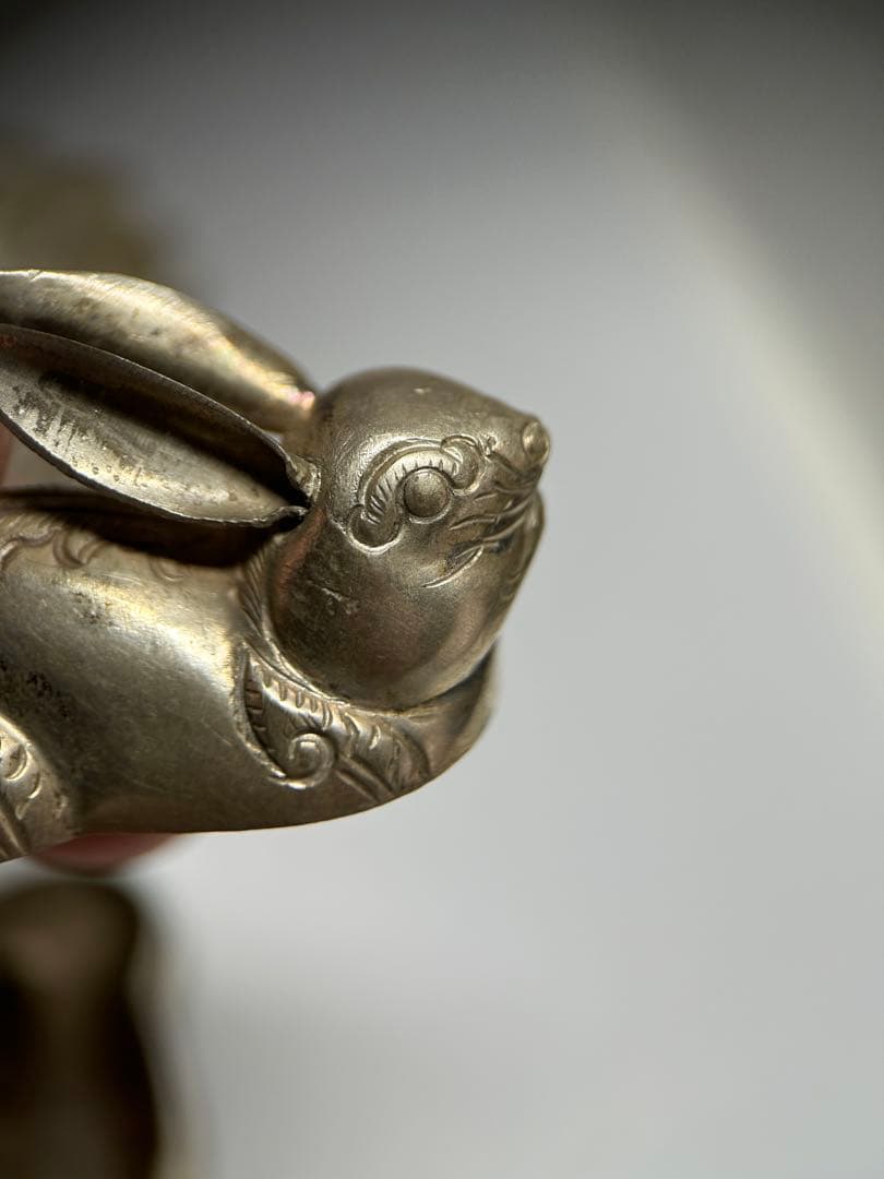 銀製　かぼちゃ119グラム＆うさぎ 12グラム セット　T900 シルバー