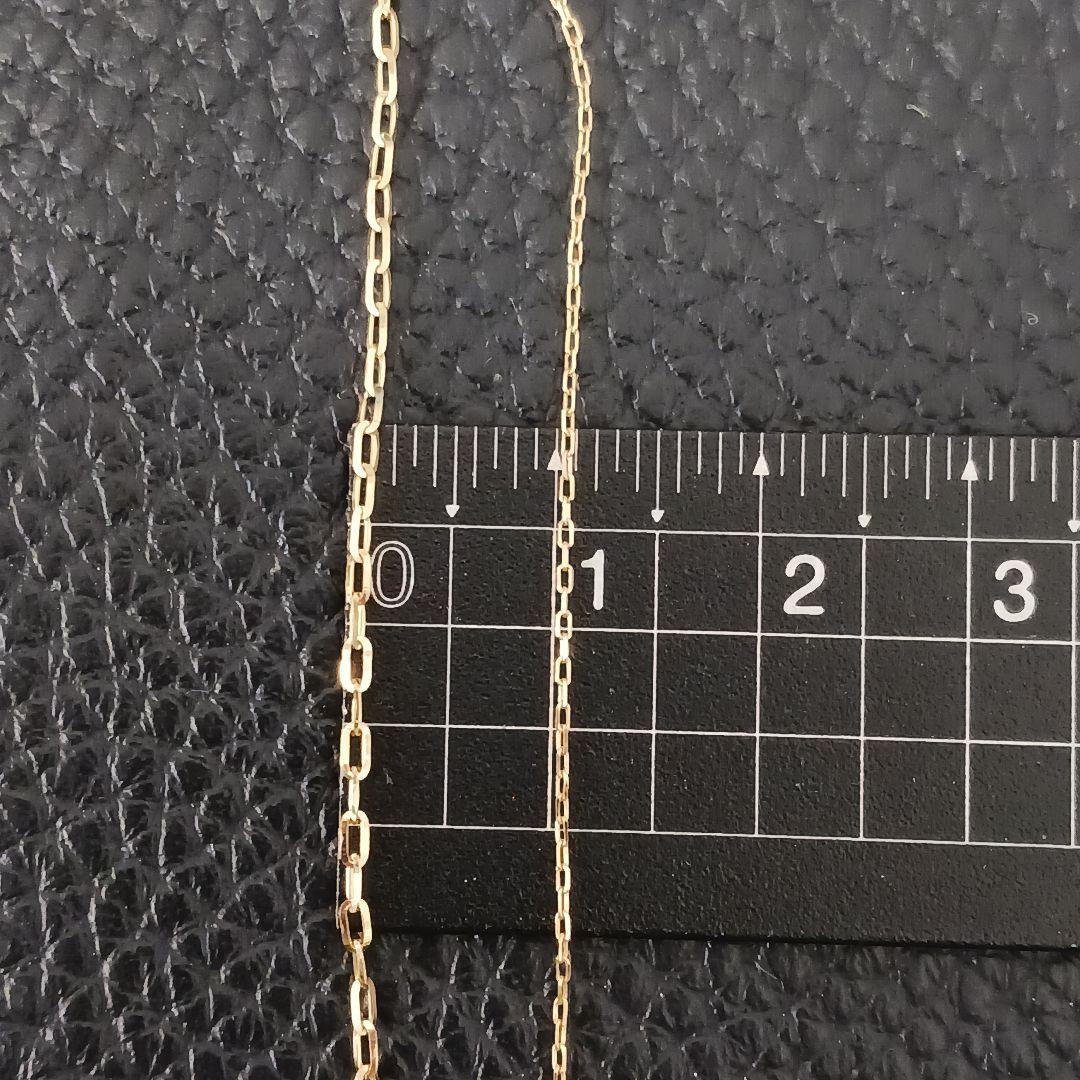 (B020212) K18 YG ネックレス あずきチェーン ２連 レディース