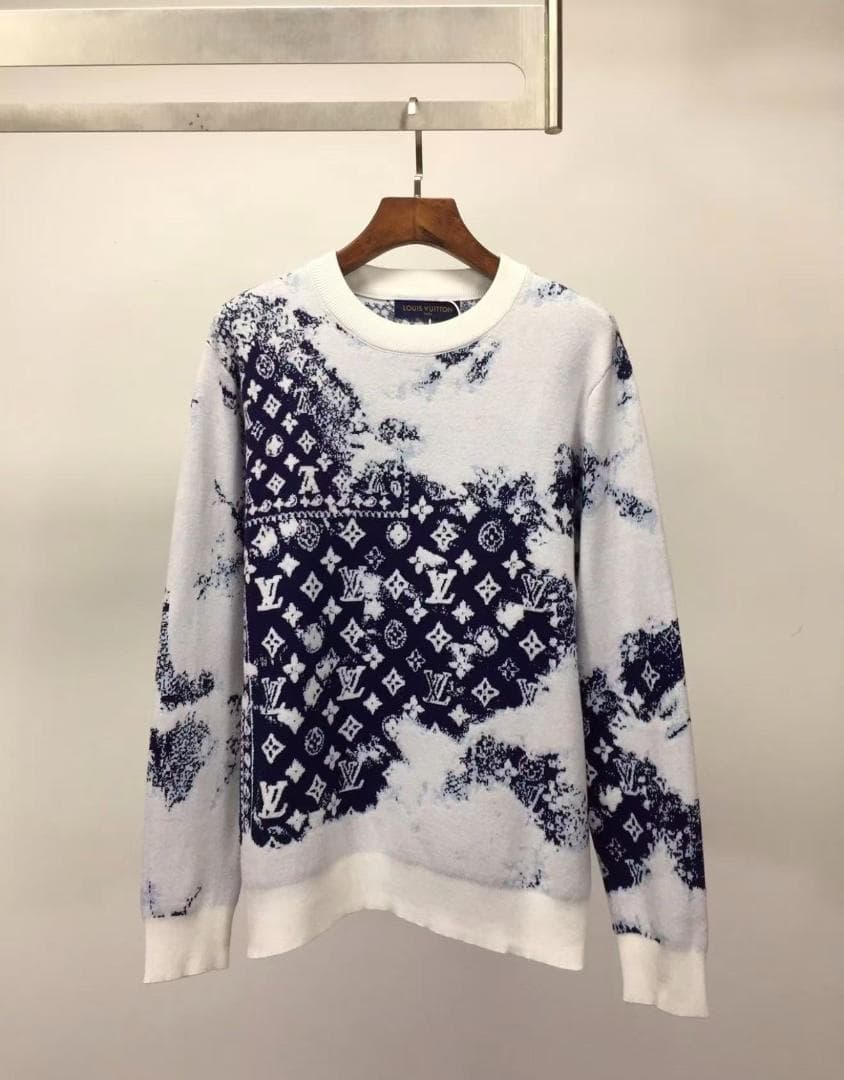 極美品 Louis☆ Vuitton ロゴプリントニット~~