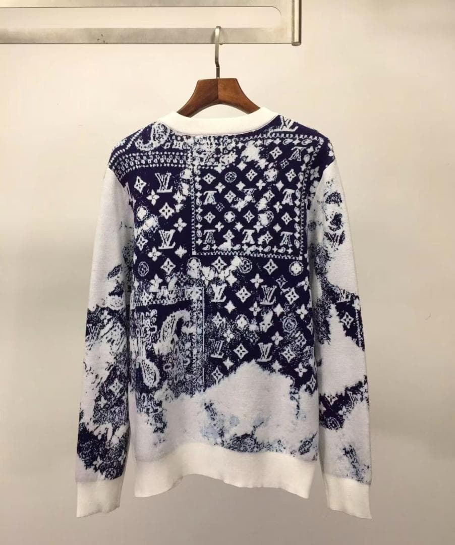 極美品 Louis☆ Vuitton ロゴプリントニット~~