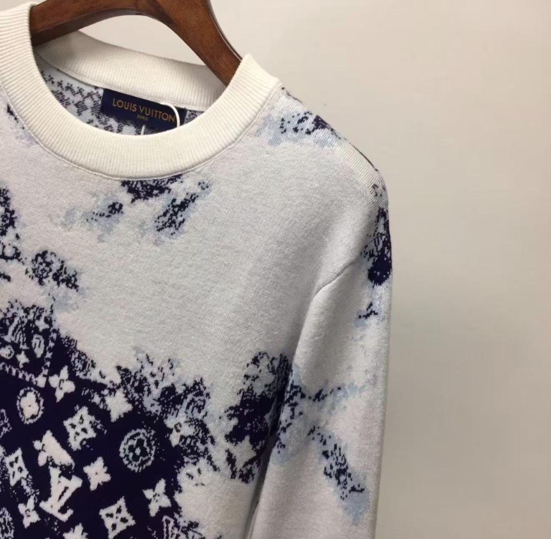 極美品 Louis☆ Vuitton ロゴプリントニット~~