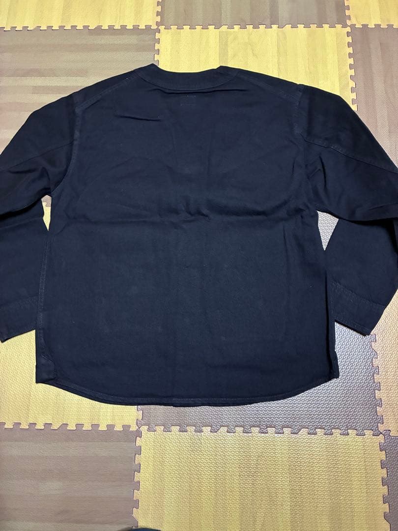 【新品】バーンズ 70's ノーカラーカバーオールJKT ブラック　サイズL