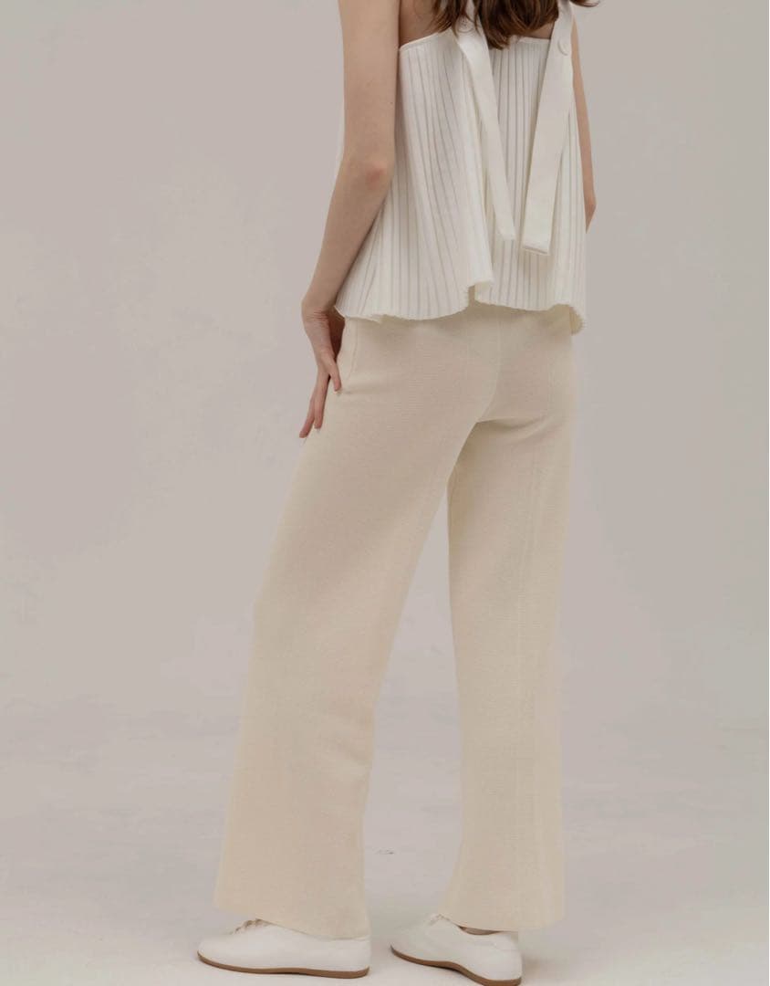 パンツ UNOF KNIT PANTS (White)