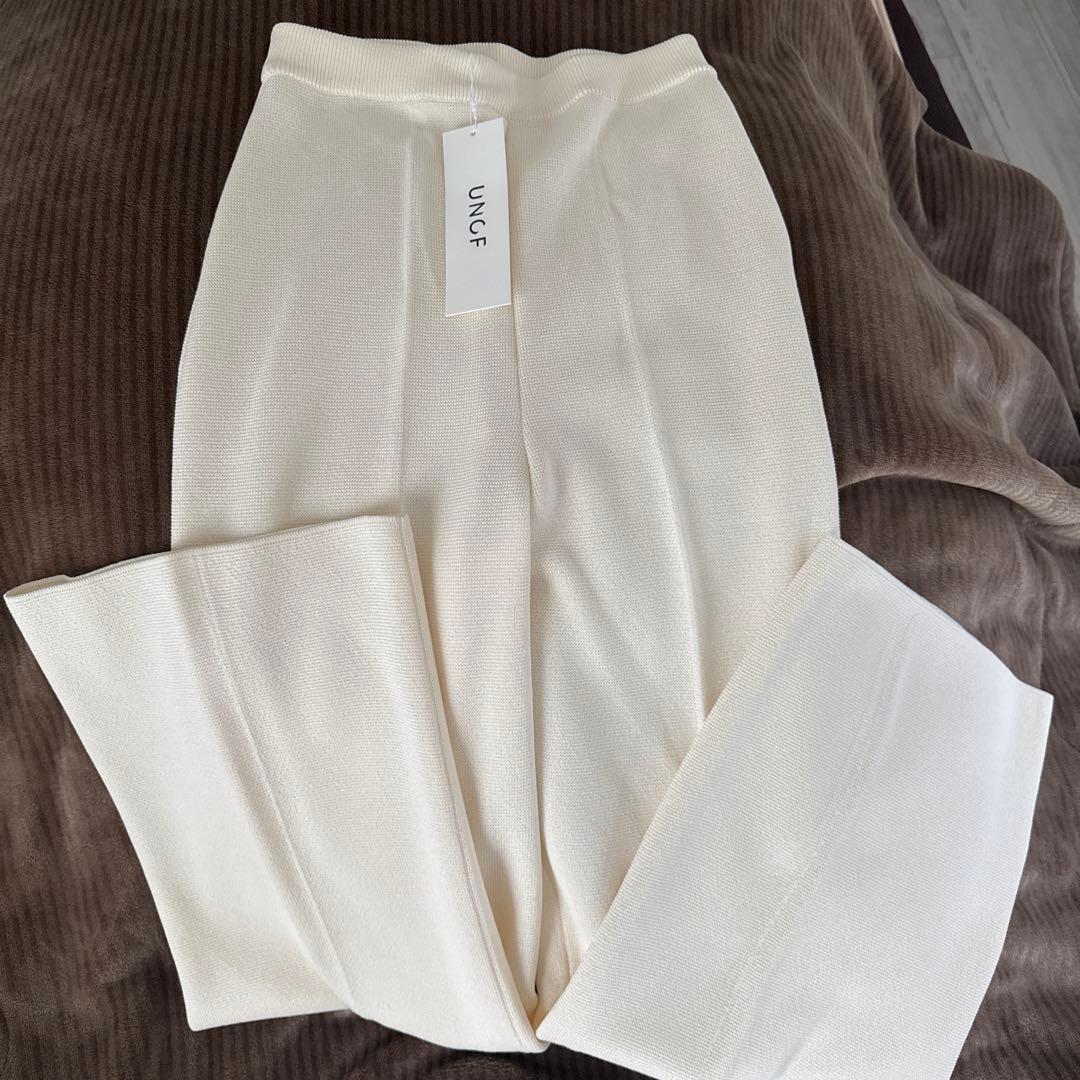 パンツ UNOF KNIT PANTS (White)