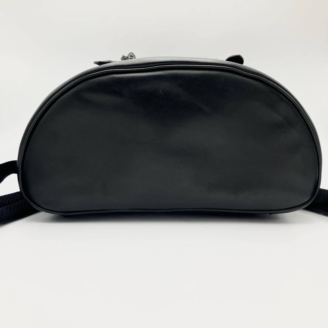 美品 コーチ ハドソン リュック バックパック エンボス ロゴ型押し レザー 黒