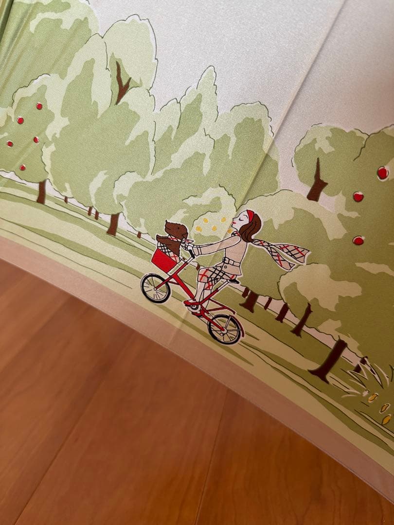 美品 希少 BURBERRY/バーバリー 傘 犬の散歩&サイクリング