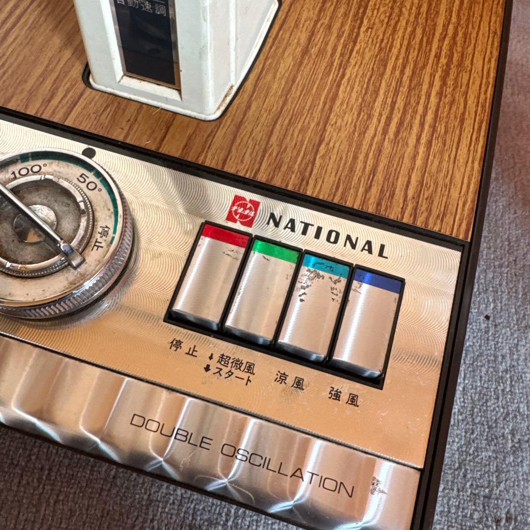 ナショナル　扇風機　30センチ　F-30L1C 松風　パープル木目【E217】