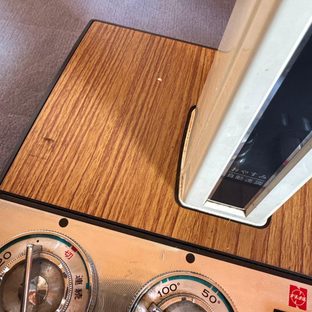 ナショナル　扇風機　30センチ　F-30L1C 松風　パープル木目【E217】