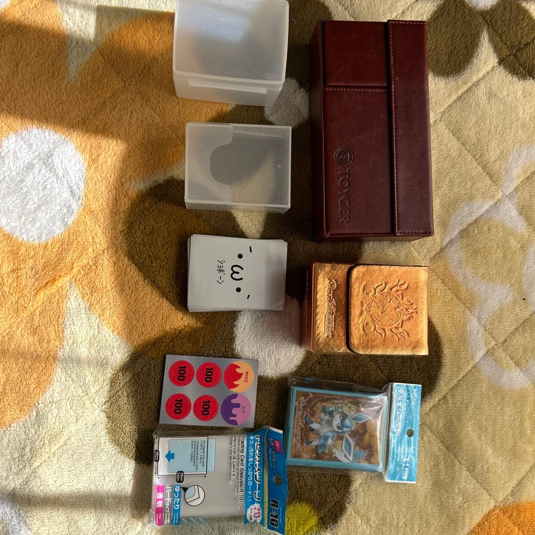 ポケモンカードまとめ売り＋デッキケース・スリーブ等のサプライセット