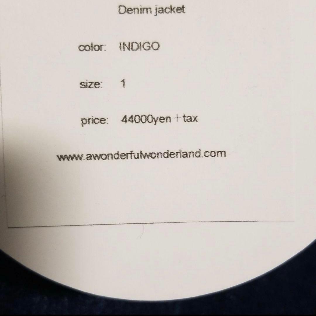 ワンダーランド　wonderland denim　デニム　ジャケット　1 L