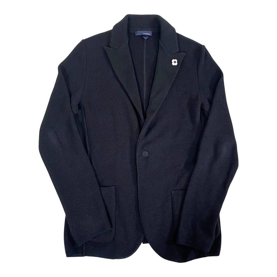 LARDINI ラルディーニ ニット　コットン　ジャケット　ブートニエール　黒