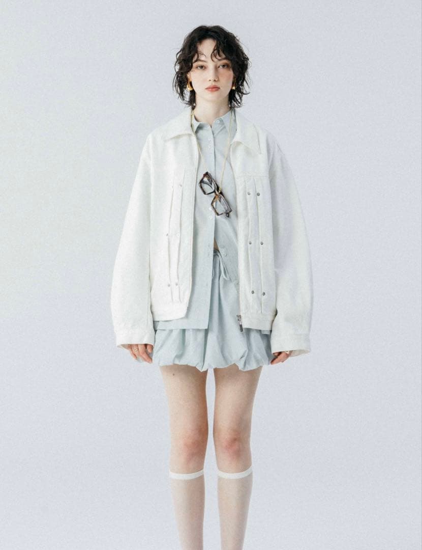ジャケット・アウター THE TOE Olympia Denim Jacket white