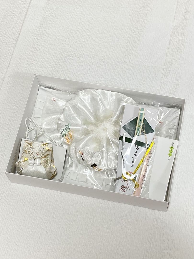 【新品未使用】男の子お宮参り着物+帽子セット