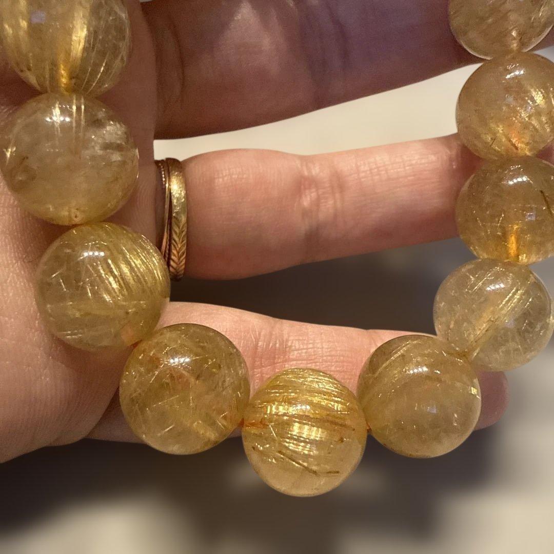 苑*様 ルチルクォーツ天然石ブレスレット