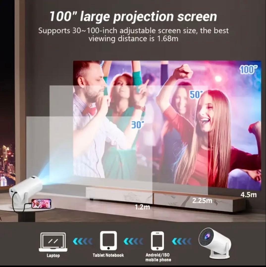 480pプロジェクター 100インチ対応