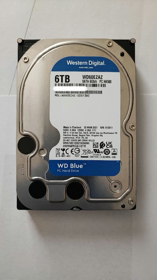 WD HDD 3.5インチ 6TB WD60EZAZ