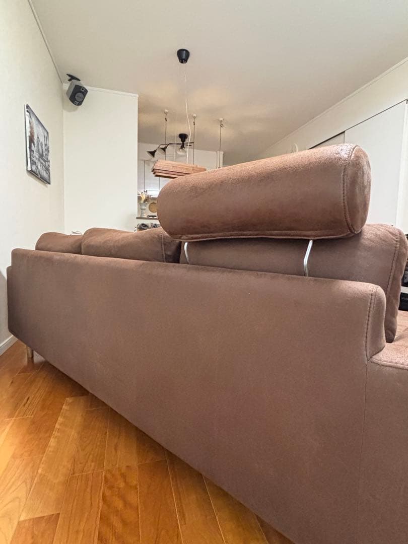 送料込 オノエファニチャー ソファセット オットマン/ヘッドレスト付