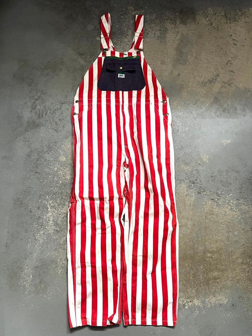 90s LIBERTY OVERALLS ストライプオーバーオール