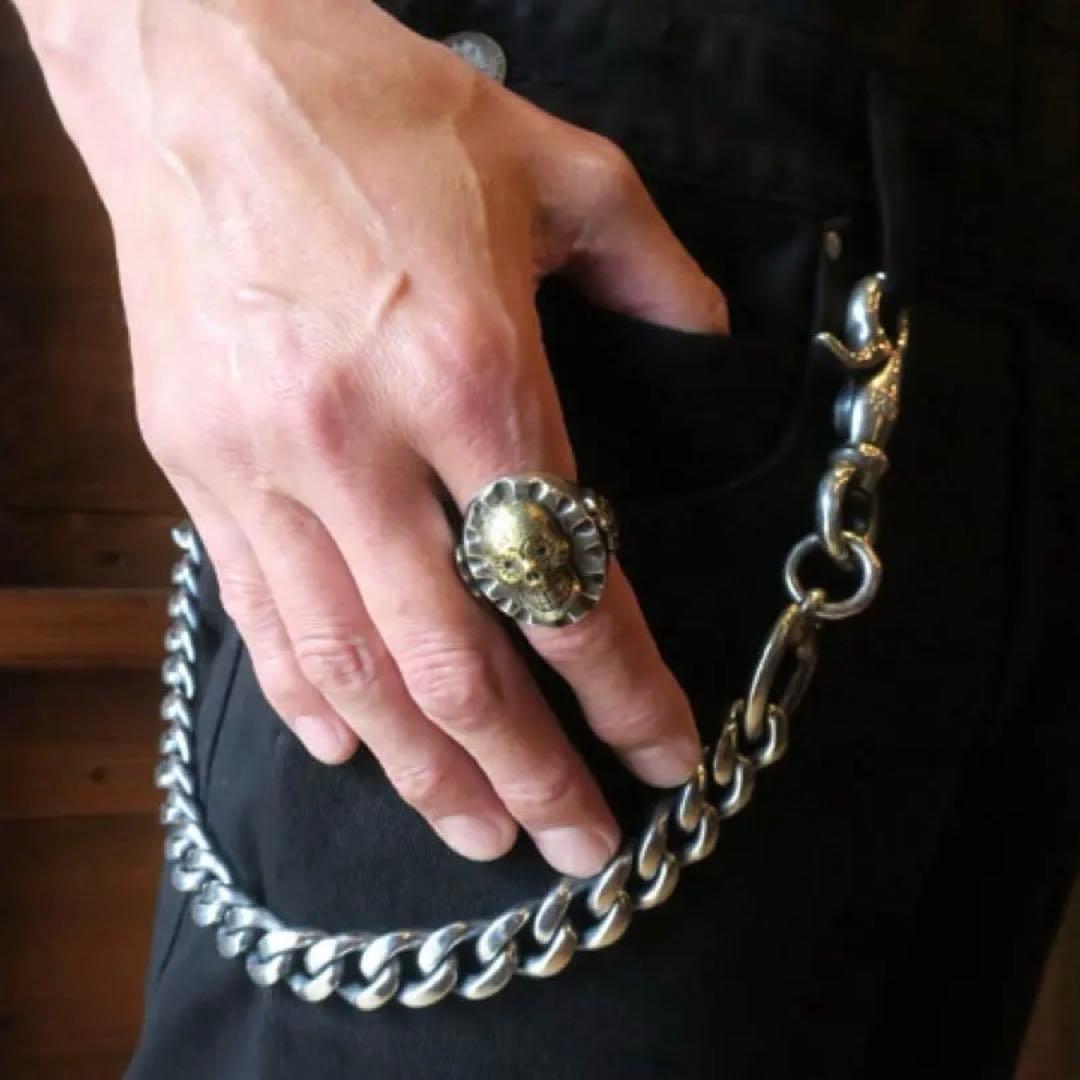 ルードギャラリー スカル ウォレットチェーン シルバー925刻印　値下げ中