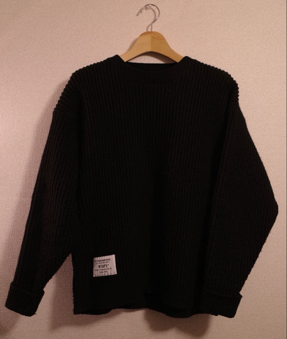 トップス 24AW WTAPS DECK / SWEATER / POLY BLACK S