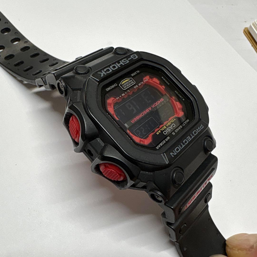 CASIO G-SHOCK GXW56 ソーラー 電波時計 ブラック/レッド