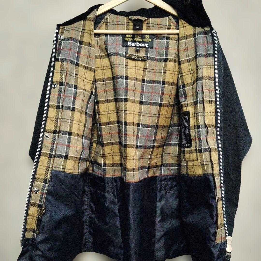 美品 Barbour オイルド フーデッドビデイル コーデュロイフード付き