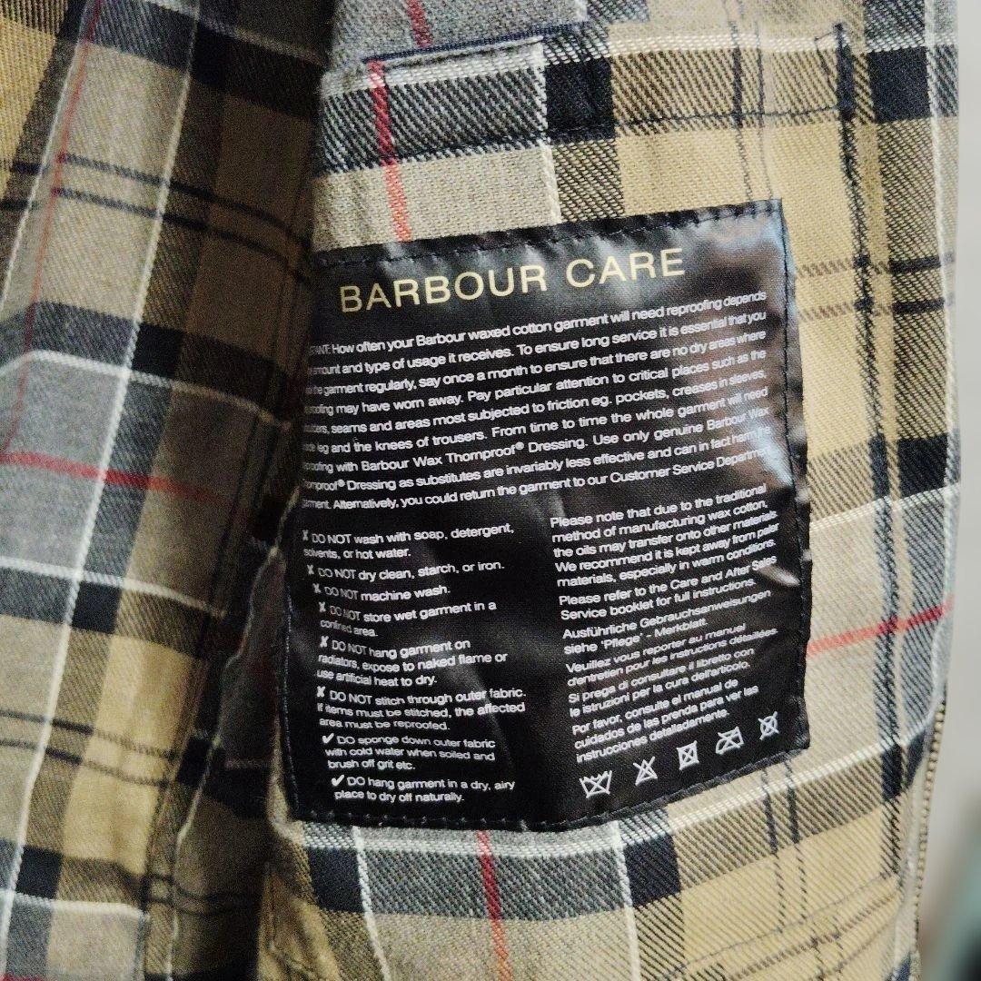 美品 Barbour オイルド フーデッドビデイル コーデュロイフード付き