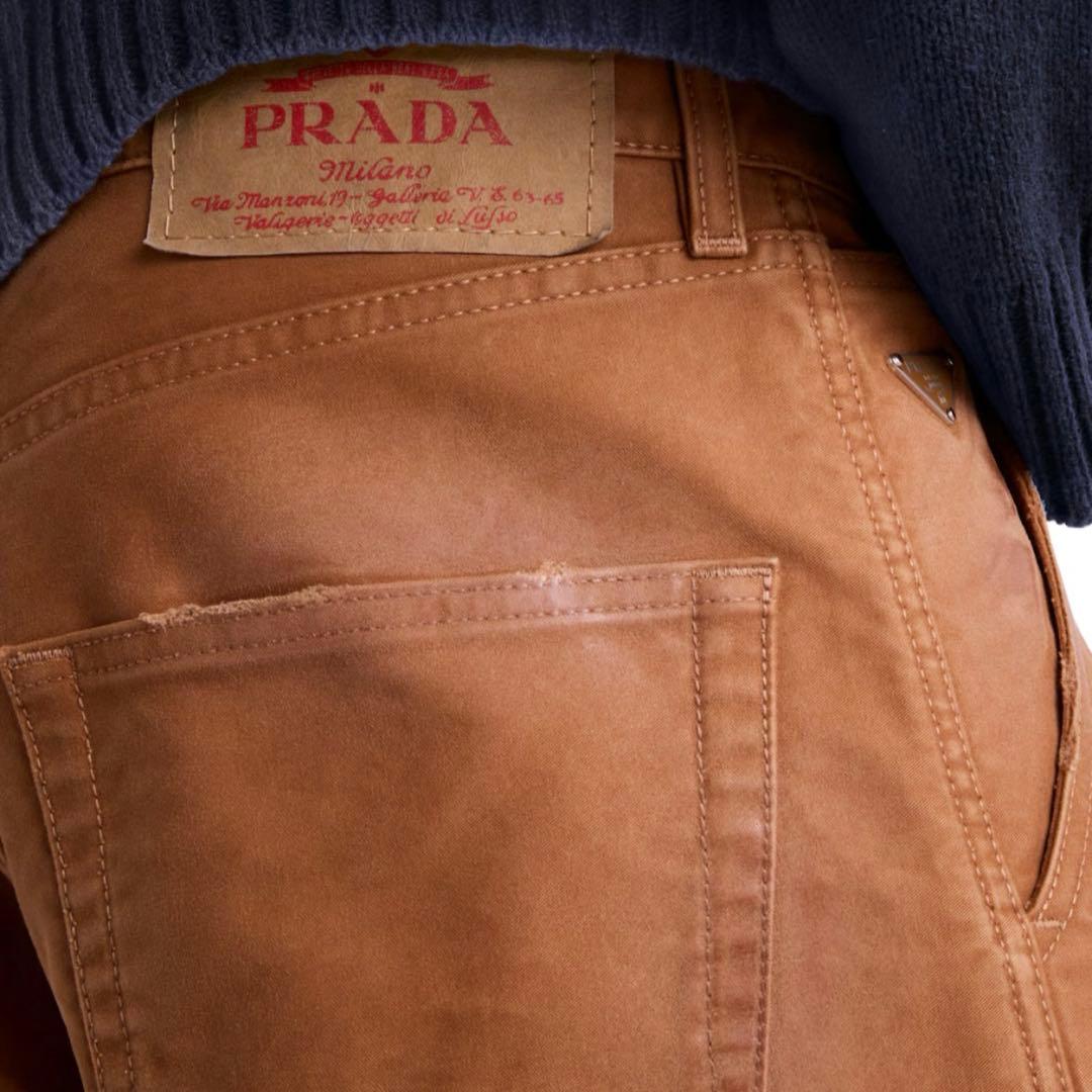 PRADA 24fwモールスキン パンツ W32