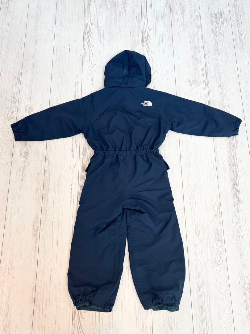 【ハイシーズン前にちょっとお値下げ】110大人気ノースフェイス子供スキーウェア紺