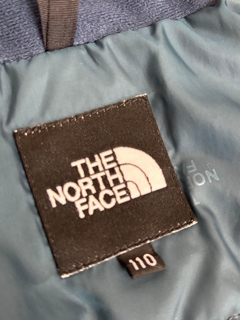 【ハイシーズン前にちょっとお値下げ】110大人気ノースフェイス子供スキーウェア紺