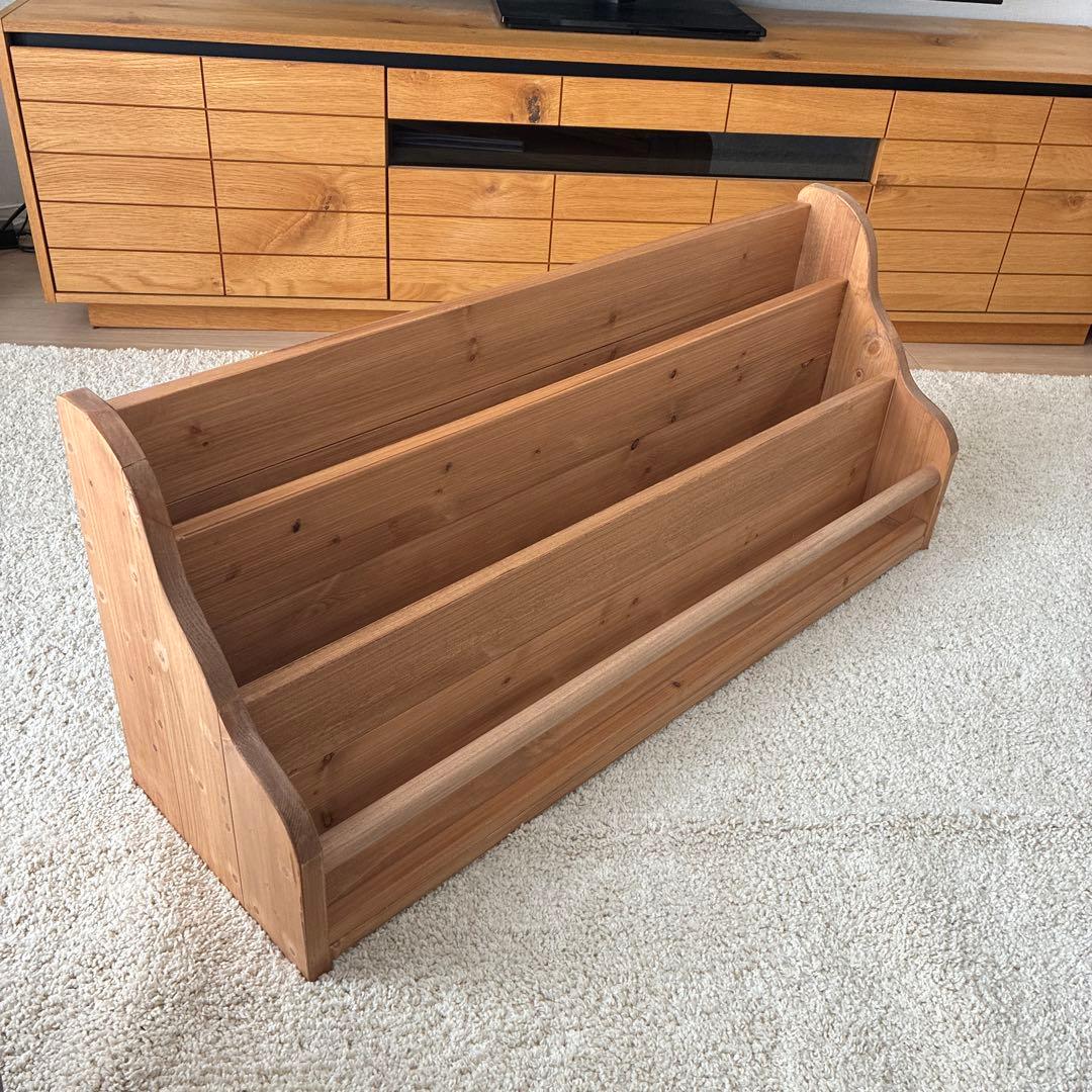 表紙の見える絵本棚⭐︎美品！木製、幅90センチ