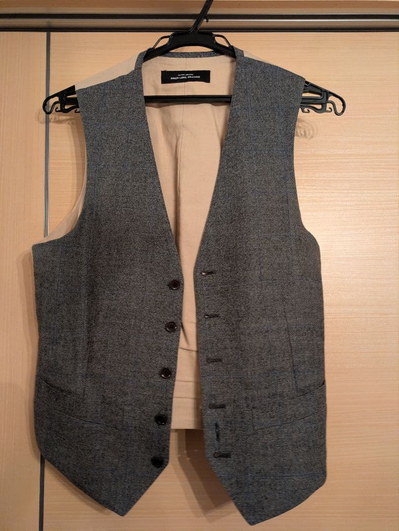 UNITED ARROWS イタリア製　スリーピーススーツ　グレーチェック44