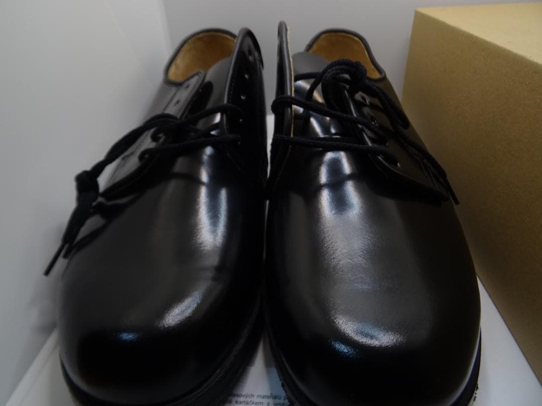 エ*オ様 新品チェコ軍オフィサーサービスシューズポストマンシューズ28.5cm黒