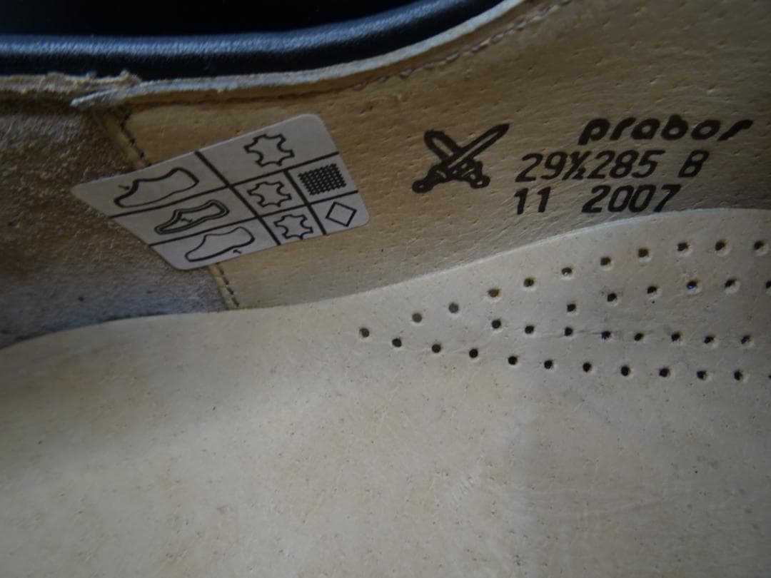 エ*オ様 新品チェコ軍オフィサーサービスシューズポストマンシューズ28.5cm黒