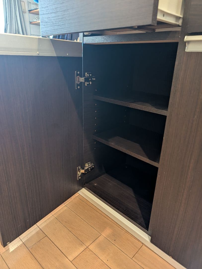 m*a様 ダークブラウン カウンターテーブル 幅約120cm