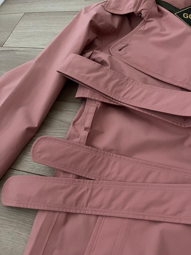 AIGLE GORE-TEXピンク ダブルブレスト レインコート