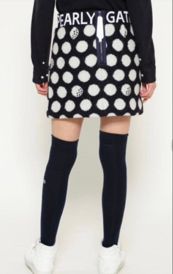 【新品】パーリーゲイツ　中綿 リング スカート BIGドット柄　1