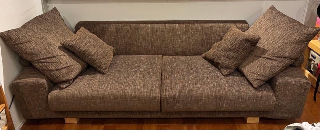 木*☆様 NOYES ブラウンファブリックソファ 3人掛け