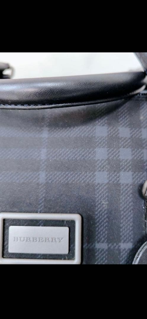 BURBERRY LONDON ボストンバッグ 2way ネイビー