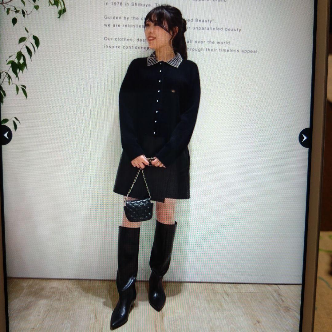 新品未使用タグ付　Arpege story　フェイクレザーラップミニスコート