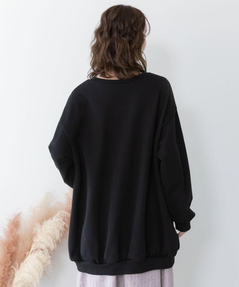 ScoLar 153764：スカラーガーランド柄裏毛チュニック