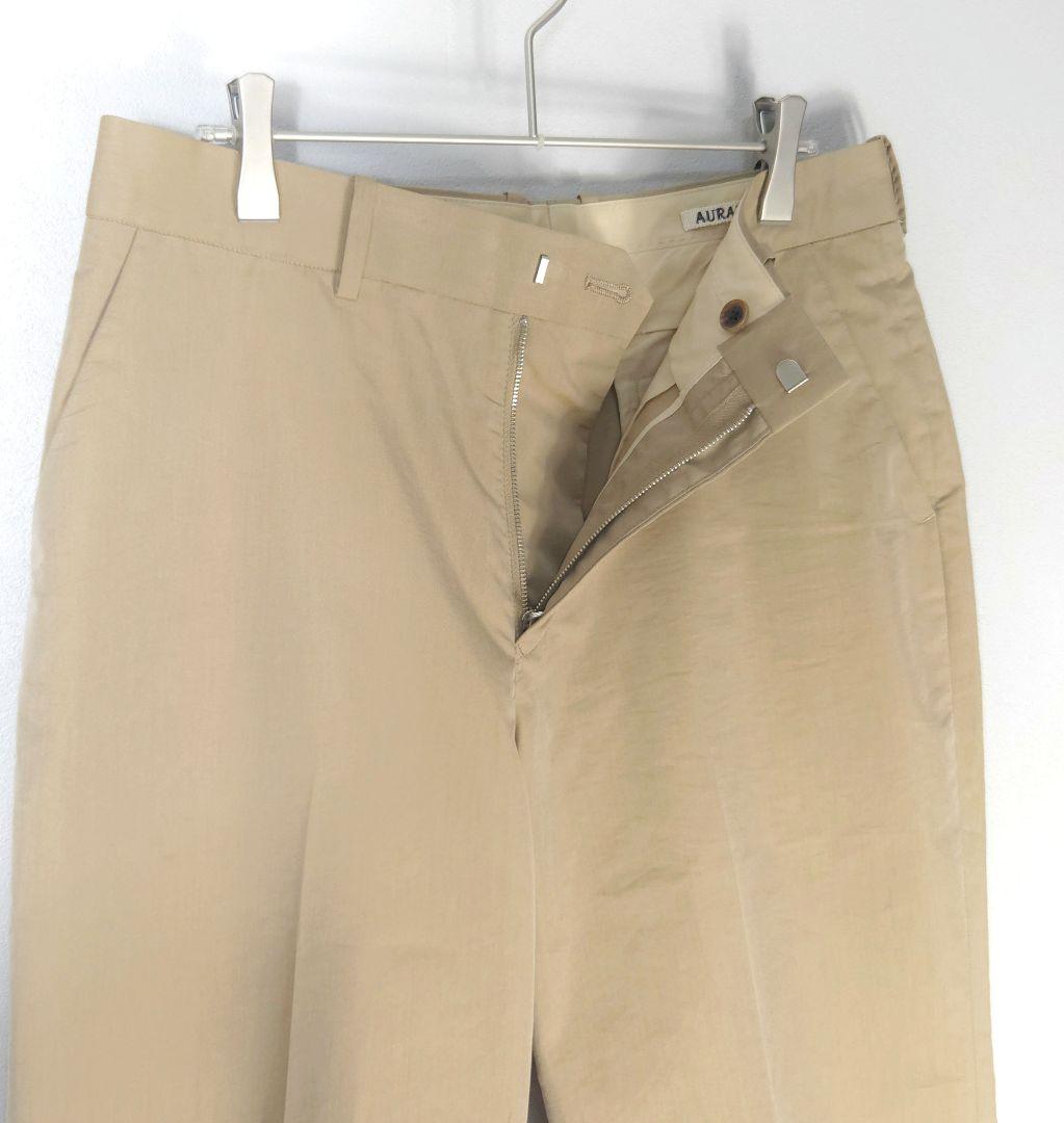 パンツ AURALEE 19SS FINX POLYESTER SLACKS 4